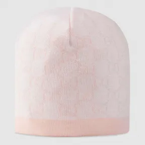 古驰/Gucci 婴儿GG图案羊毛帽 418599 3K206 9272