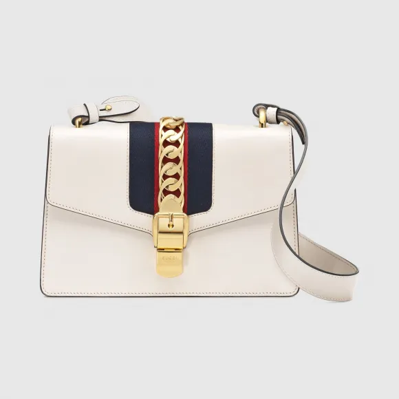 古驰/Gucci Sylvie系列小号肩背包 421882-CVLEG-8605