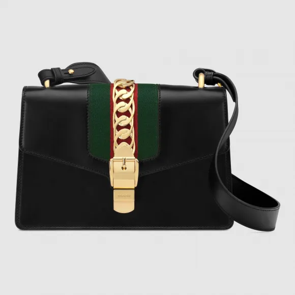 古驰/Gucci Sylvie系列小号肩背包 421882 CVLEG 8638
