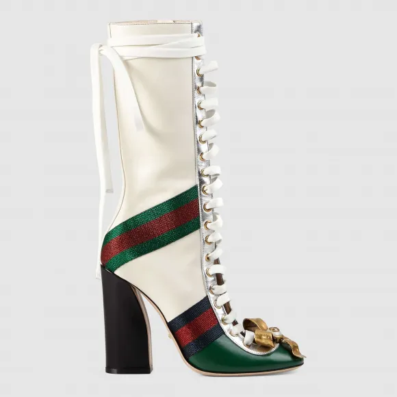 古驰/Gucci Finnlay皮革及踝靴 421942 CQXK0 3175