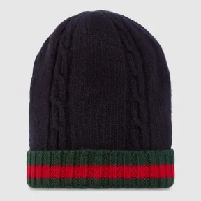 古驰/Gucci 儿童织带羊毛帽 436803 4K206 4166