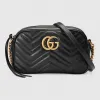 古驰/Gucci GG Marmont系列小号绗缝肩背包 447632 DTD1D 1000