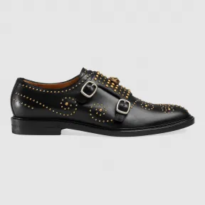 古驰/Gucci 饰钉横搭扣鞋 450716 ARP00 1000