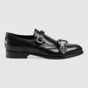 古驰/Gucci Queercore布洛克僧侣鞋 450717 DKG00 1000