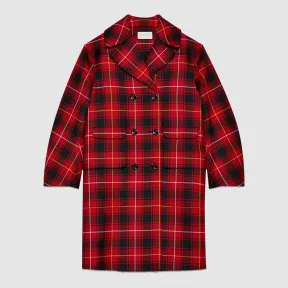 古驰/Gucci 羊毛格纹刺绣外套 453267 ZIK18 1266