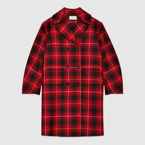 古驰/Gucci 羊毛格纹刺绣外套 453267 ZIK18 1266
