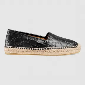 古驰/Gucci Gucci Signature真皮便鞋 454703 CWC10 1000