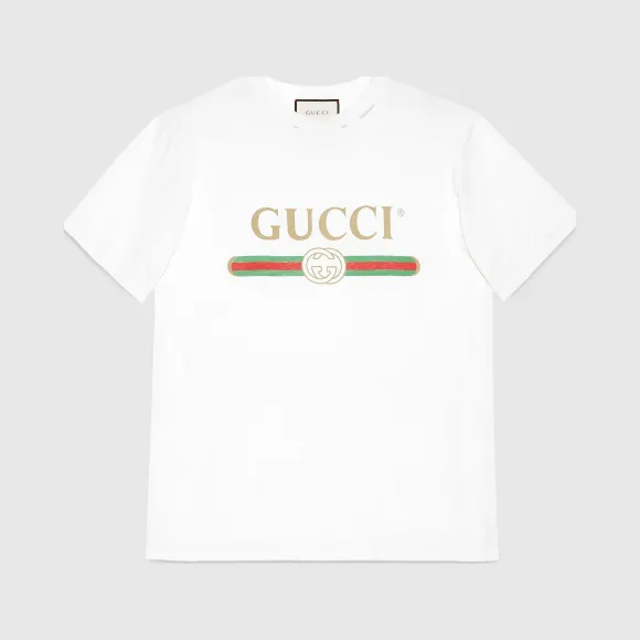 古驰/Gucci Gucci标识印花超大造型T恤 457095-X5L89-9234