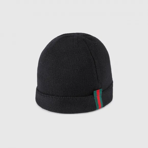 古驰/Gucci 儿童织带针织帽 459431_4K638_1000