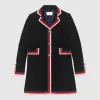 古驰/Gucci Sylvie 系列织带羊毛外套 460483 ZHW03 1082