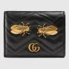 古驰/Gucci GG Marmont系列饰蝉卡片夹 466492 D8GXT 1000