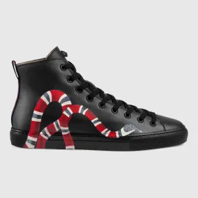 古驰/Gucci 皮革蛇形图案高帮鞋 473770 AYOV0 1061