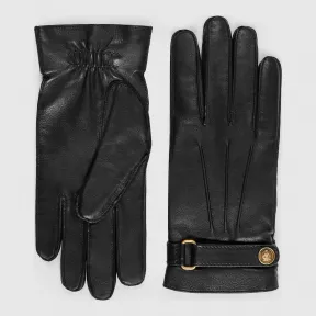 古驰/Gucci 皮革手套 475379 4SA04 1000