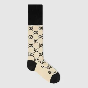 古驰/Gucci GG 混纺棉袜 476336 3G701 9260