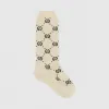 古驰/Gucci 儿童棉质GG金银丝线短袜 480715-4K443-9260