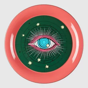 古驰/Gucci 星眼图案圆形中号金属托盘 482760 ZAM01 6574