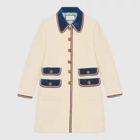 古驰/Gucci 天鹅绒滚边羊毛外套 493577 ZJM11 9591
