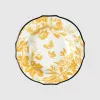 古驰/Gucci 腊叶印花宽沿汤碗（套装） 黄色瓷质  497378-ZAH9R-7385