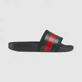 古驰/Gucci 儿童织带装饰橡胶便鞋 503220-GIB10-1098