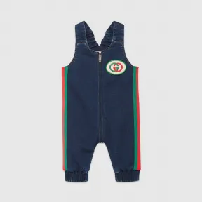 古驰/Gucci 婴儿针织牛仔背带裤 512218_XJA63_4206