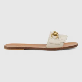 古驰/Gucci 流苏皮革马衔扣便鞋 517017 C9D00 9110