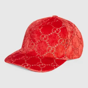 古驰/Gucci GG天鹅绒棒球帽 527075 3HD87 6400