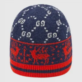 古驰/Gucci 儿童GG驯鹿羊毛帽 546977 4K206 4174
