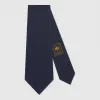 古驰/Gucci Gucci 结下徽章真丝领带 571780 4E002 4100