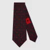 古驰/Gucci 双 G 马衔扣链真丝领带 571786 4E005 4074