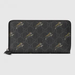 古驰/Gucci GG 老虎印花全拉链钱包 575135 G2BAN 1087