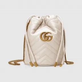 古驰/Gucci GG Marmont 系列迷你水桶包 575163-DTDRT-9022