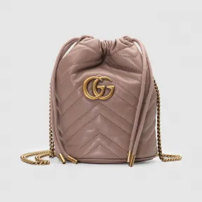 古驰/Gucci GG Marmont系列迷你水桶包 575163_DTDRT_5729
