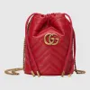 古驰/Gucci GG Marmont 系列迷你水桶包 575163 DTDRT 6433