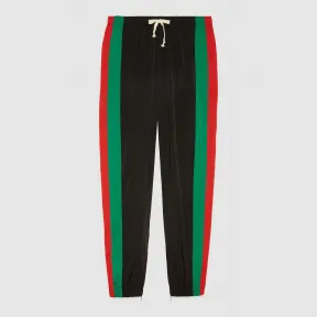古驰/Gucci 宽松防水尼龙慢跑长裤 575549 XJBAK 1060