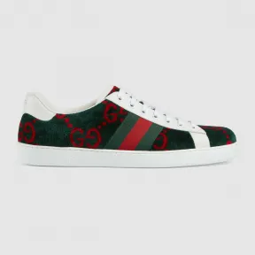 古驰/Gucci Ace 系列男士 GG 厚绒布运动鞋 576177 HMM50 3177