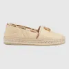 古驰/Gucci 饰双G V型拉菲草草编鞋 577374 GZ630 9589
