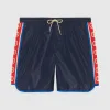 古驰/Gucci 标志条纹尼龙泳裤 577800-XHABJ-4487