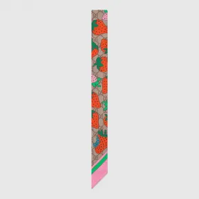 古驰/Gucci GG和Gucci草莓印花领结 577866 3G001 9772