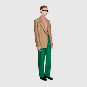 古驰/Gucci 法兰绒羊毛阔腿裤 590508_ZACZF_3322