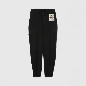 古驰/Gucci 男士 人字纹棉布工装裤 591054_ZAC7Z_1000
