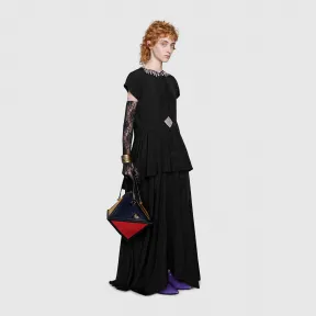 古驰/Gucci 饰水晶云纹真丝礼服 596637_ZADGV_1000
