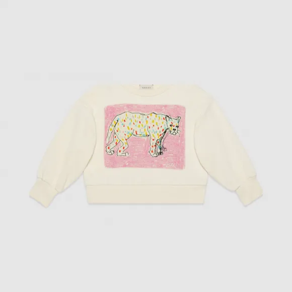 古驰/Gucci 童装 儿童Isabella Cotier印花棉质卫衣 598137_XJBVF_9061