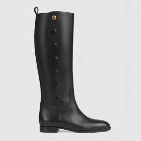 古驰/Gucci 带纽扣皮革靴子 598170_A3N00_1000