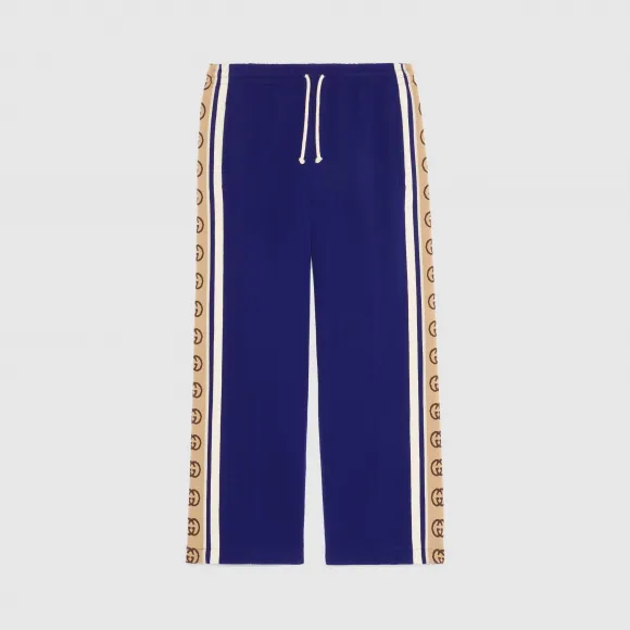 古驰/Gucci 男士 针织羊毛七分慢跑长裤 598853_XJBZ1_4370