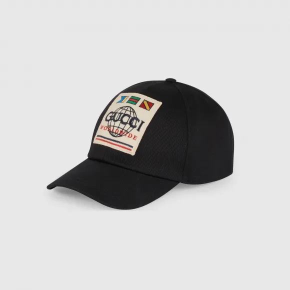 古驰/Gucci 饰Worldwide贴饰棒球帽 599226 4HI16 1000
