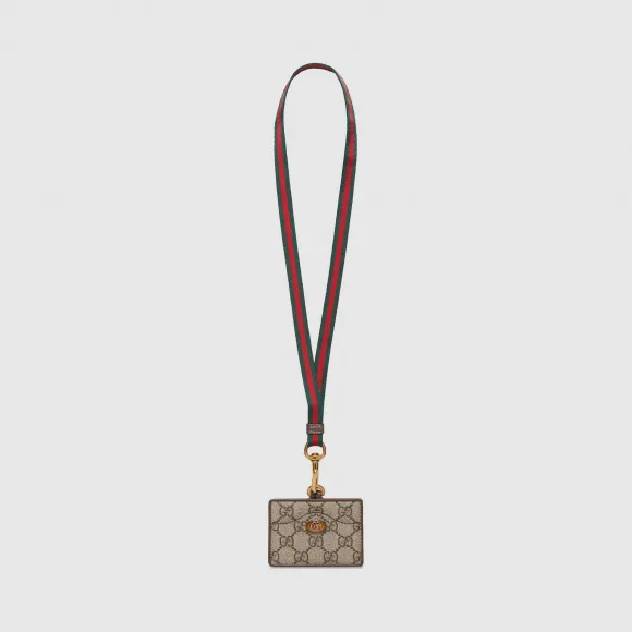 古驰/Gucci Ophidia系列高级人造帆布证件套 601584_9U8XS_8745