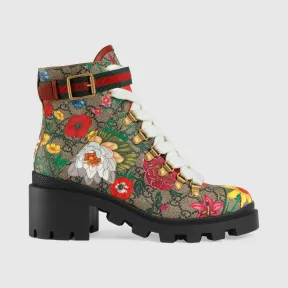 古驰/Gucci 女士 GG花卉踝靴 602184_HT510_8494