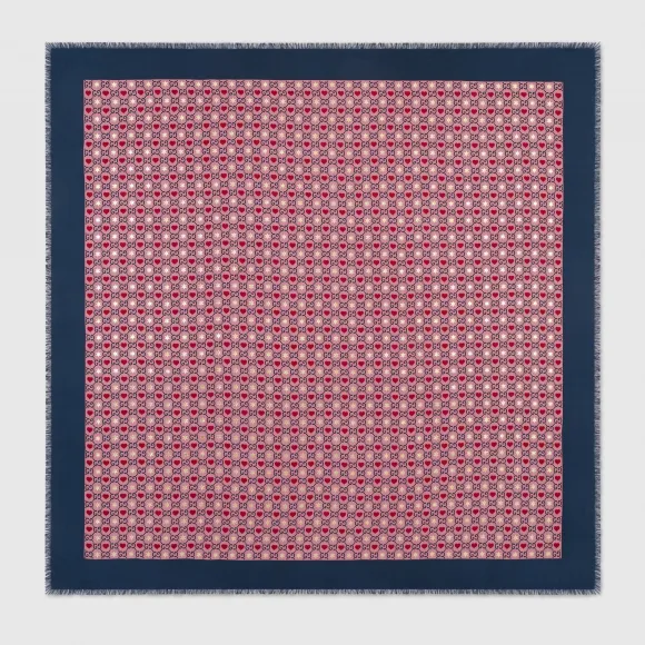 古驰/Gucci 莫代尔真丝混纺披肩 609703-3GA40-5968