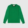 古驰/Gucci 绞花圆领棉质针织衫 614727_XKBA3_3105