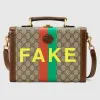 古驰/Gucci “Fake/Not”印花化妆箱 633587-2GCAG-8280